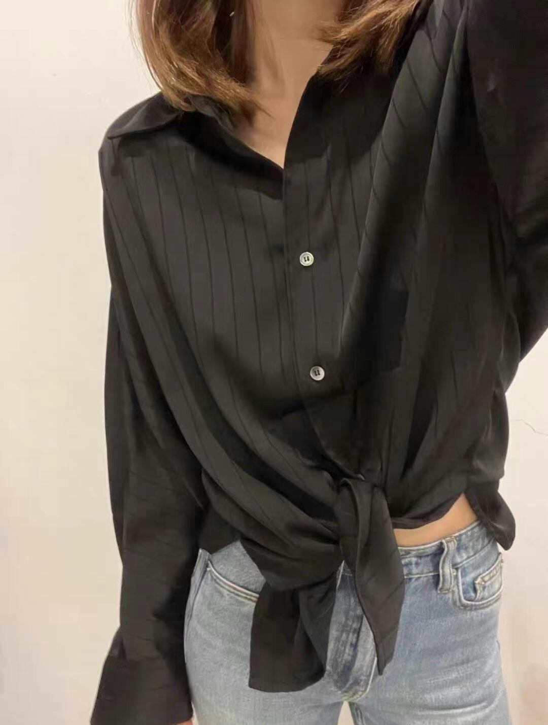 Charlotte Oversized Button Up Collared Shirt