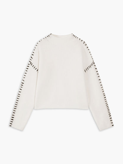 Shift The Focus Oversized Mock Neck Sweater