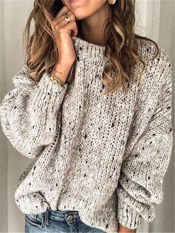 Special Round Neck Long Sleeve Sweater